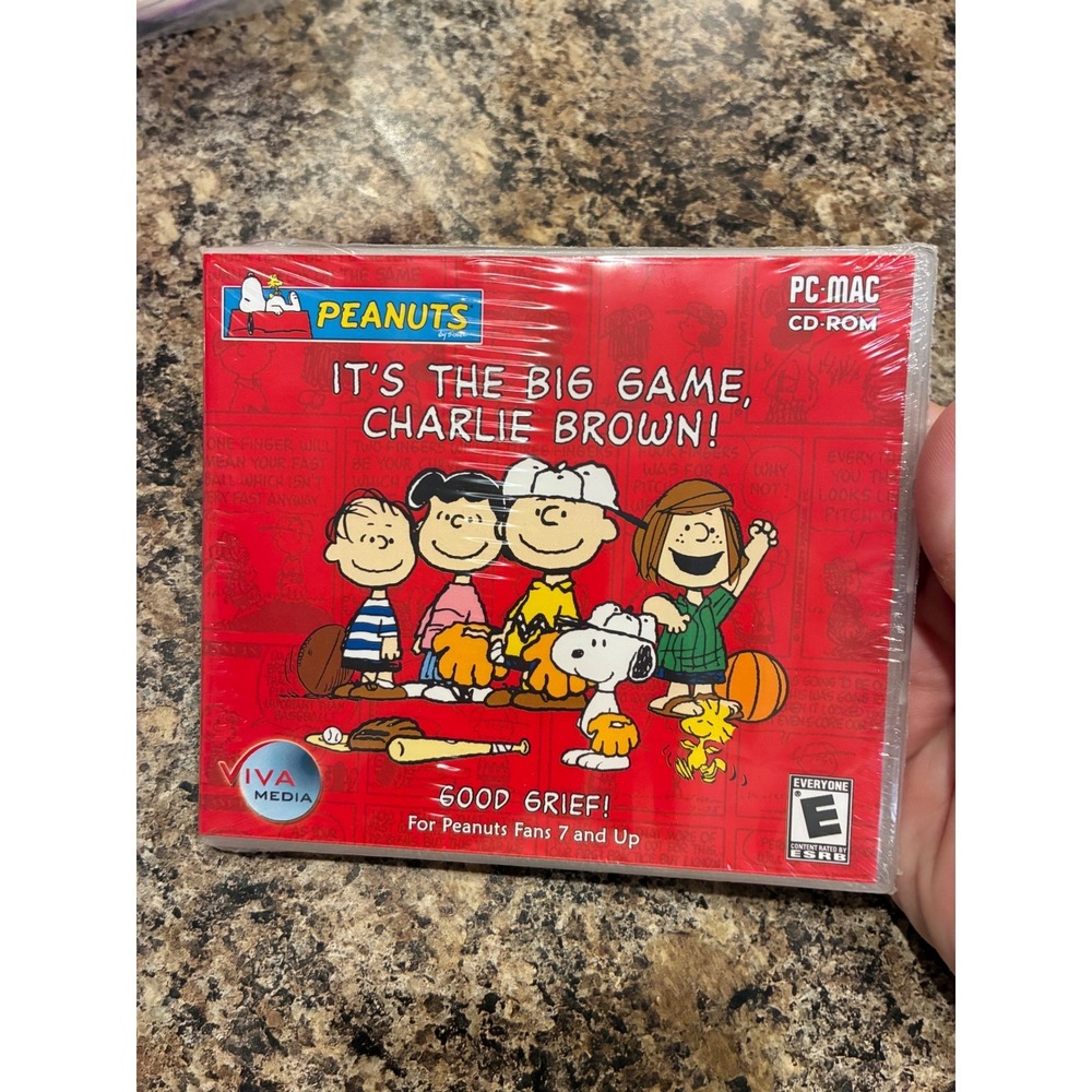 Peanuts It's The Big Game Charlie Brown PC Mac CD-ROM New Sealed Viva Media